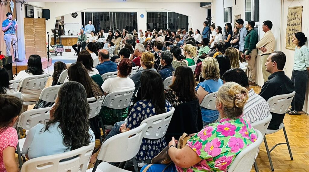Christmas celebration worship service in Uruguay. Pic SIM photographer