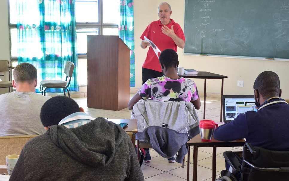 Training future pastors and church leaders at the seminary in Namibia. Pic SIM photographer